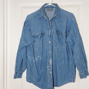 Bonjour Denim long Sleeve ladies Shirt